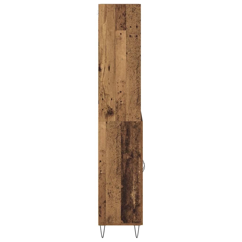 Haut Armoire 2 pc Bois ancien 69,5 x 34 x 180 cm