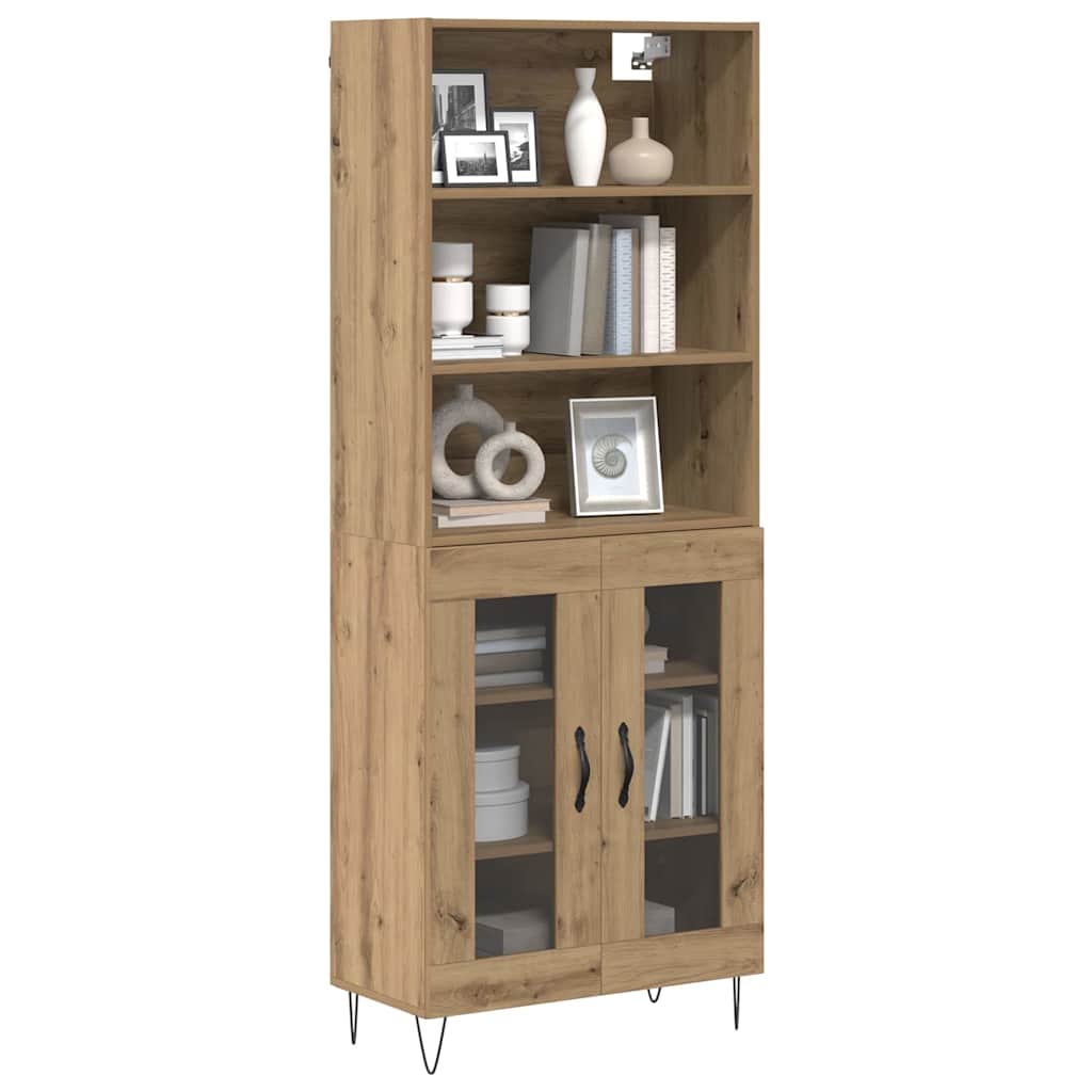 Haut Armoire Chêne artisanal 69,5 x 34 x 180 cm - XIOS
