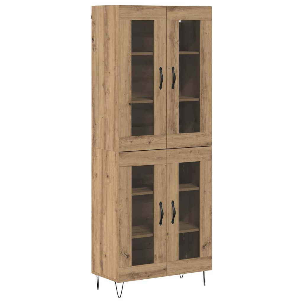 Haut Armoire Chêne artisanal 69,5 x 34 x 180 cm - XIOS