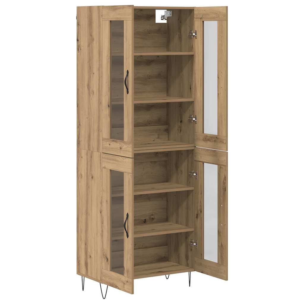 Haut Armoire Chêne artisanal 69,5 x 34 x 180 cm - XIOS
