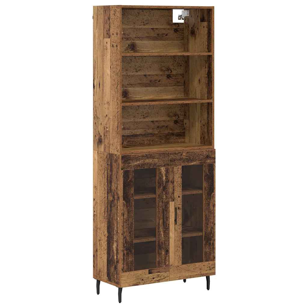 Haut Armoire 2 pc Bois Ancien 69,5 x 32,5 x 180 cm