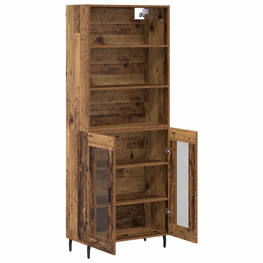 Haut Armoire 2 pc Bois Ancien 69,5 x 32,5 x 180 cm