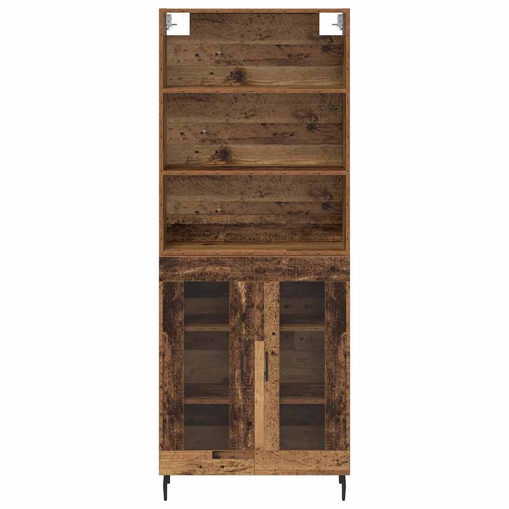 Haut Armoire 2 pc Bois Ancien 69,5 x 32,5 x 180 cm
