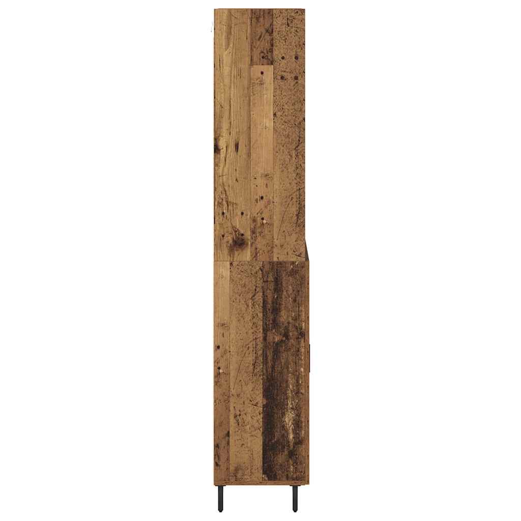 Haut Armoire 2 pc Bois Ancien 69,5 x 32,5 x 180 cm