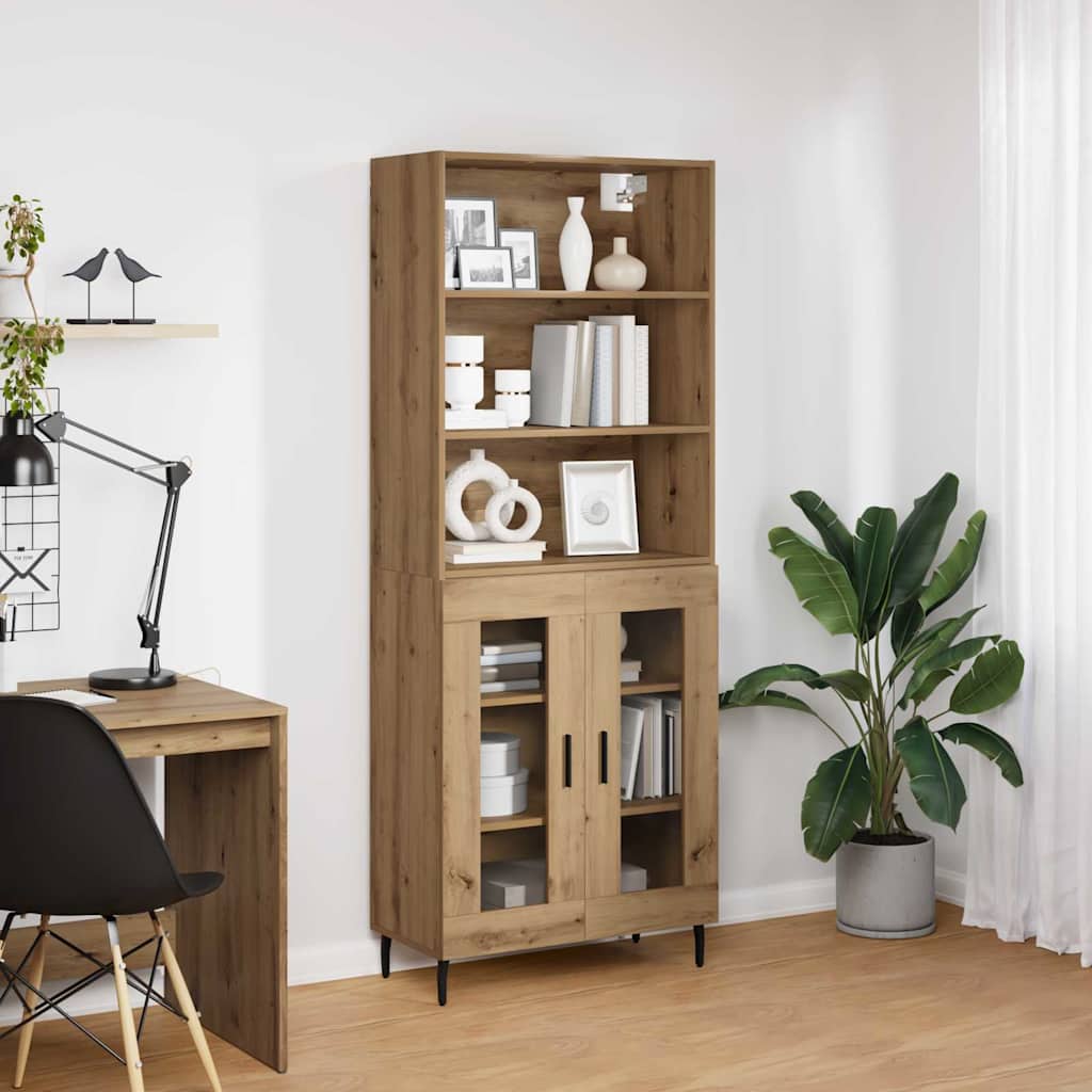 Haut Armoire Chêne artisanal 69,5 x 34 x 180 cm - XIOS
