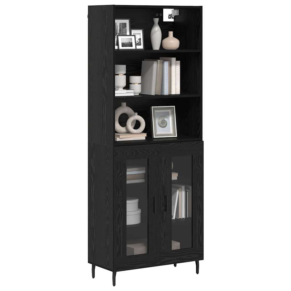 Haut Armoire Chêne noir 69,5 x 34 x 180 cm - XIOS