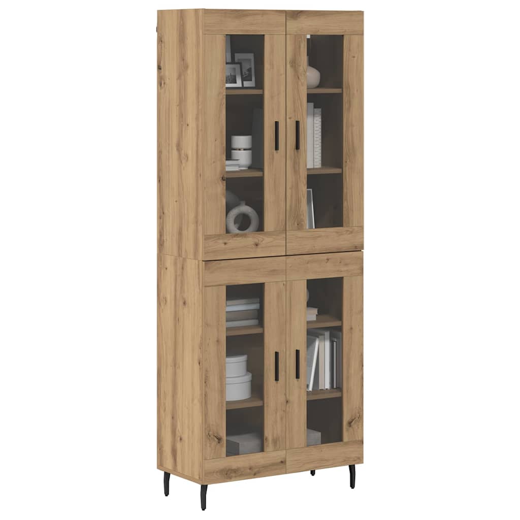 Haut Armoire 2 pc Chêne artisanal 69,5 x 34 x 180 cm