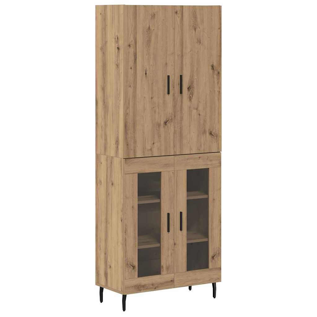 Haut Armoire 2 pc Bois Ancien 69,5 x 34 x 180 cm - XIOS