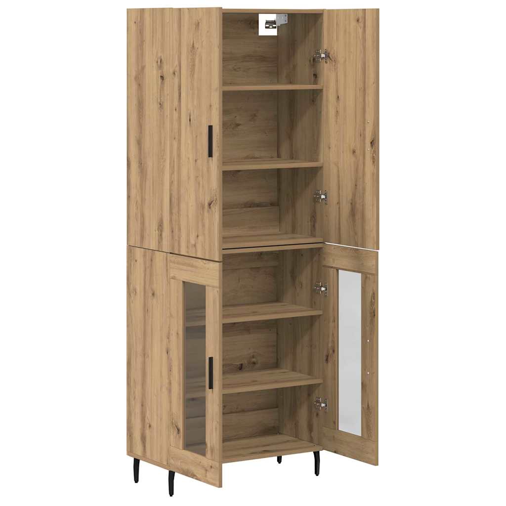 Haut Armoire 2 pc Bois Ancien 69,5 x 34 x 180 cm - XIOS