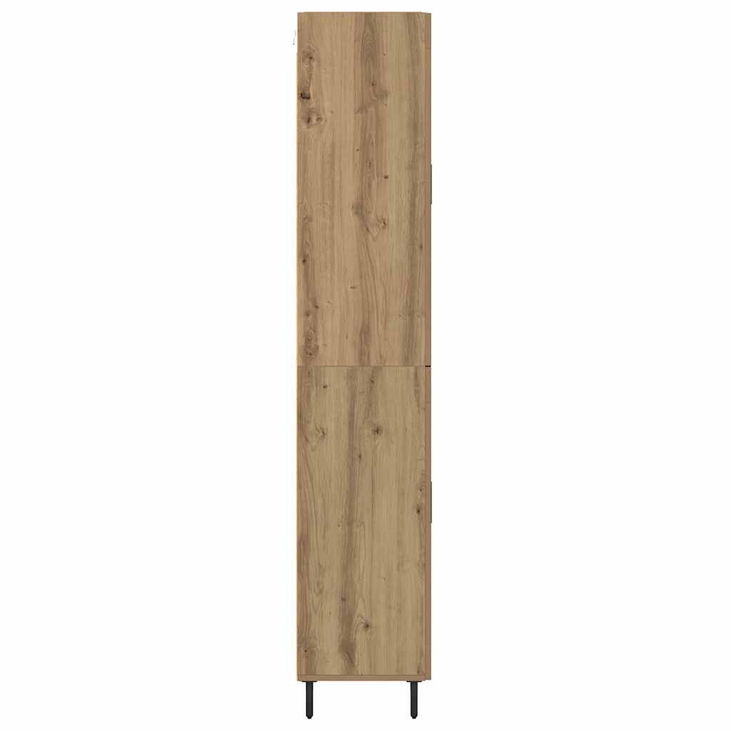 Haut Armoire 2 pc Bois Ancien 69,5 x 34 x 180 cm - XIOS