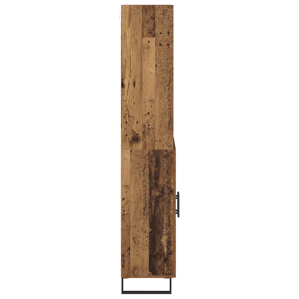 Haut Armoire 2 pcs Bois ancien Bois d'ingénierie - XIOS