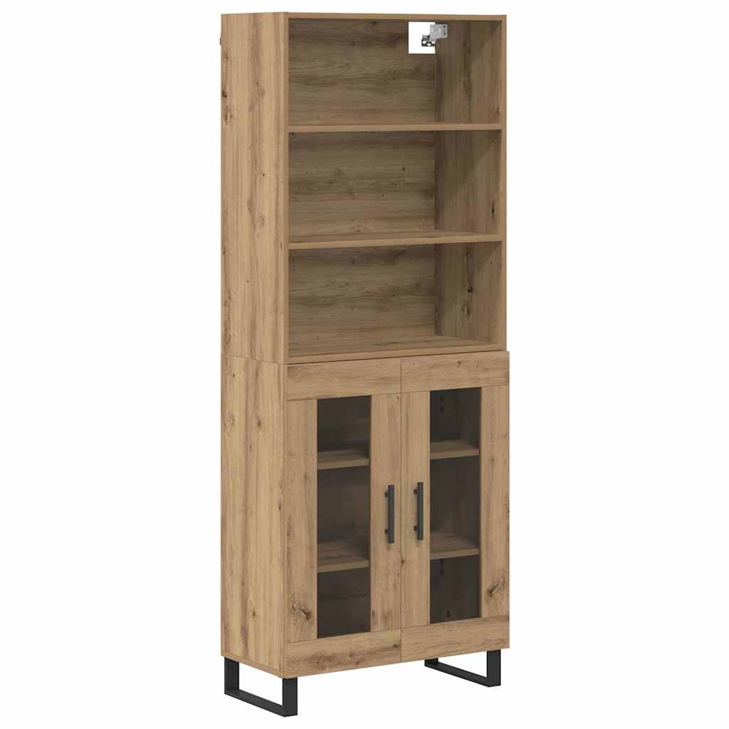 Haut Armoire 2 pcs Chêne artisanal Bois d'ingénierie - XIOS