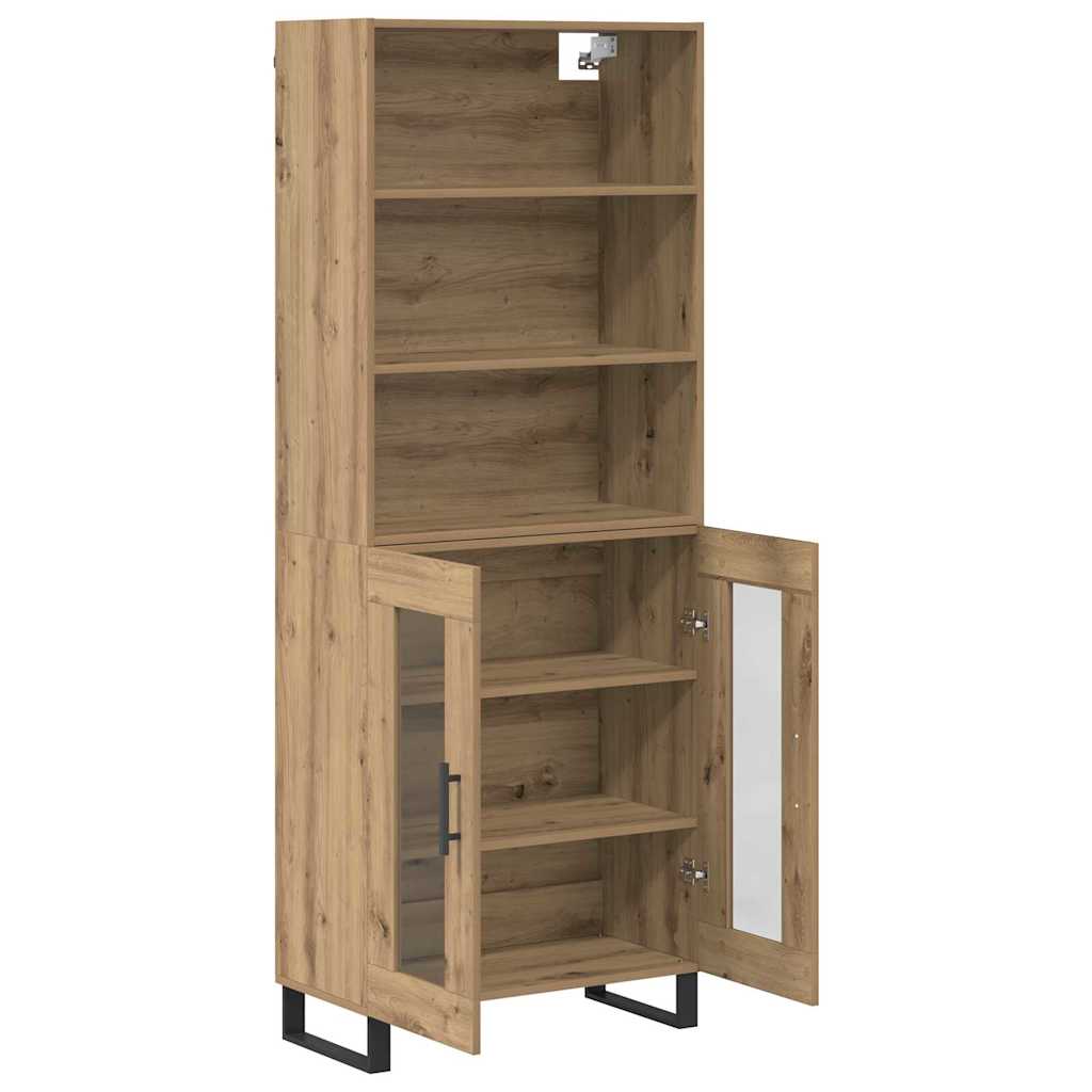 Haut Armoire 2 pcs Chêne artisanal Bois d'ingénierie - XIOS