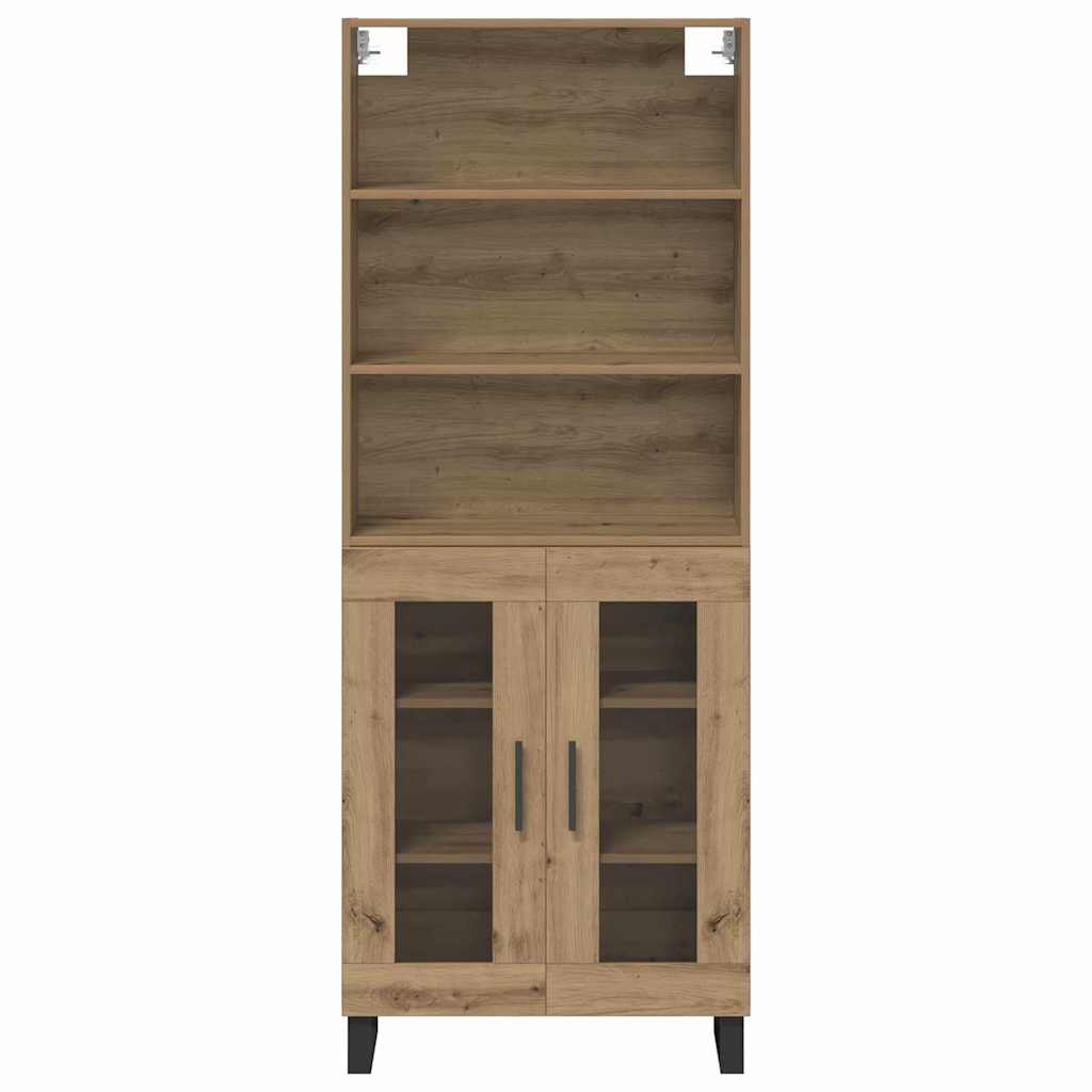 Haut Armoire 2 pcs Chêne artisanal Bois d'ingénierie - XIOS