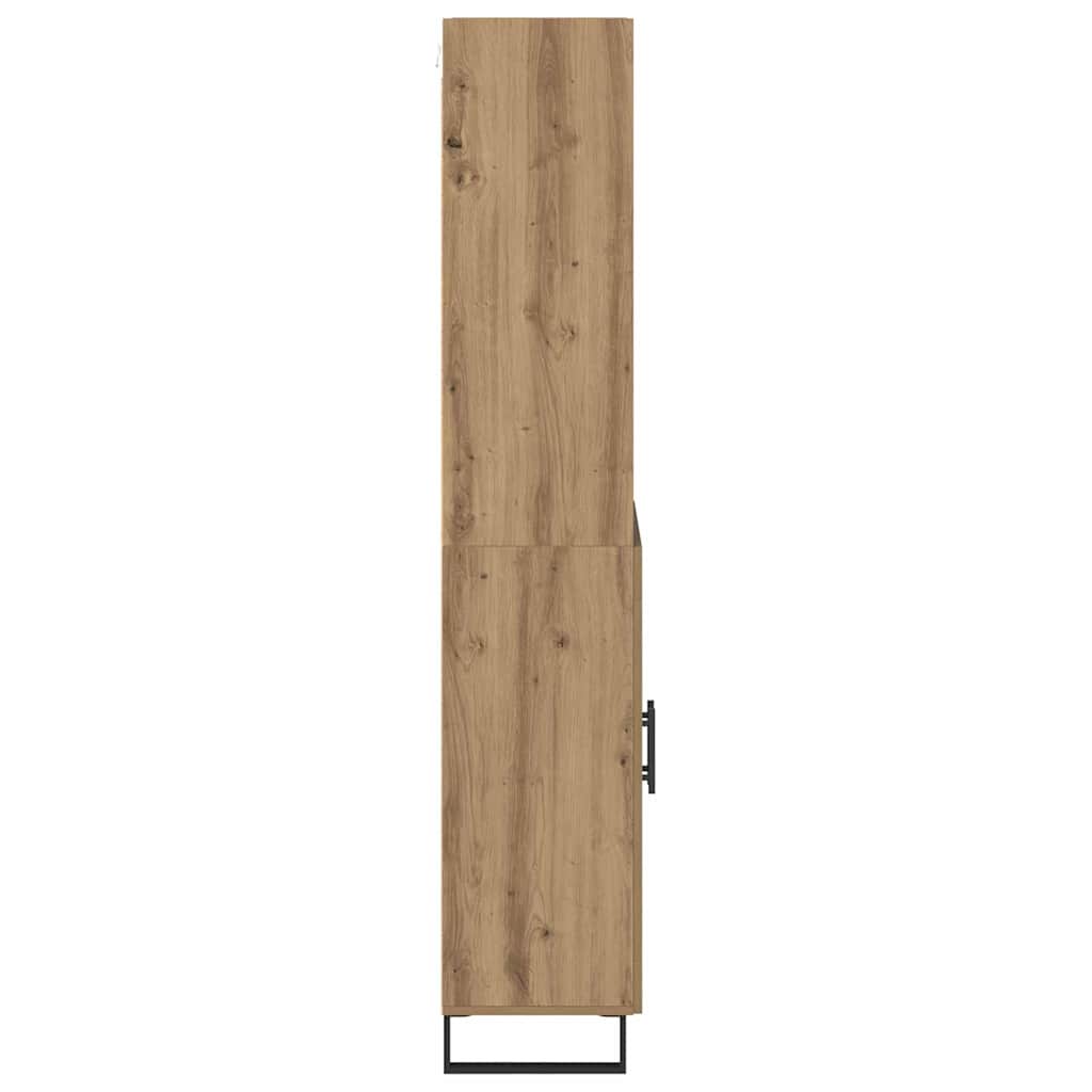 Haut Armoire 2 pcs Chêne artisanal Bois d'ingénierie - XIOS