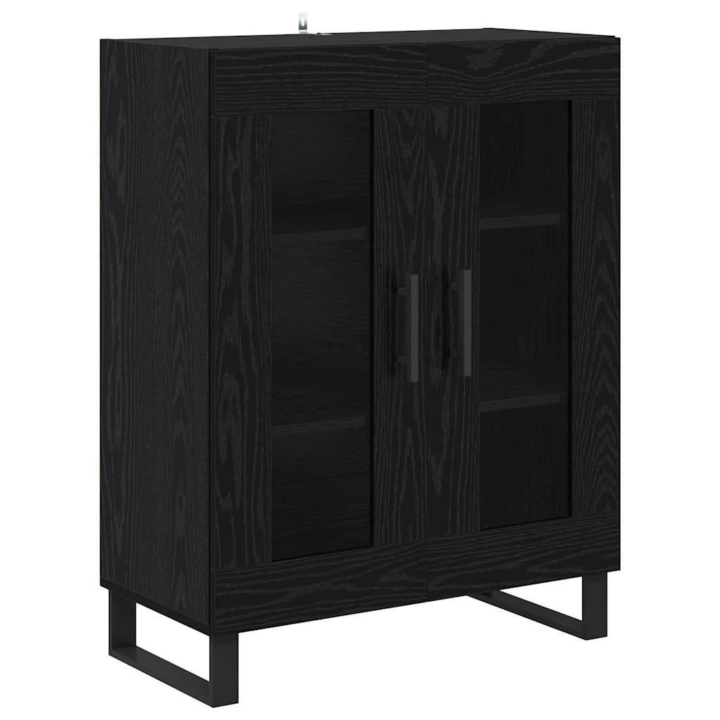 Haut Armoire 2 pc Chêne noir 69,5 x 34 x 180 cm - XIOS