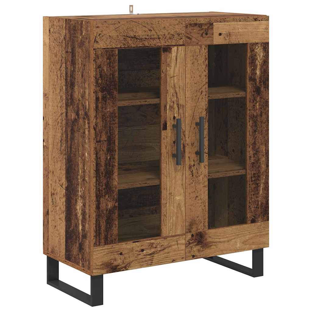 Haut Armoire 2 pc Bois Ancien 69,5 x 34 x 180 cm - XIOS