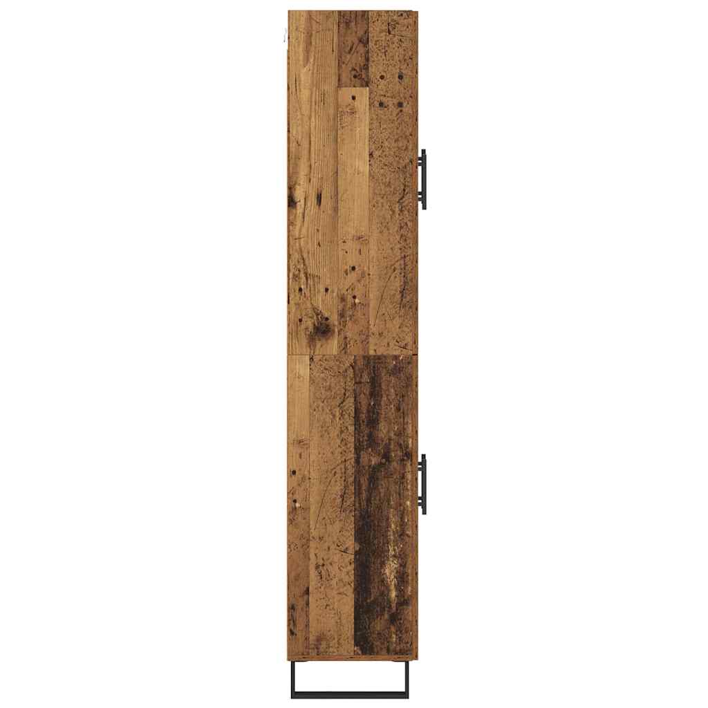 Haut Armoire 2 pc Bois Ancien 69,5 x 34 x 180 cm - XIOS