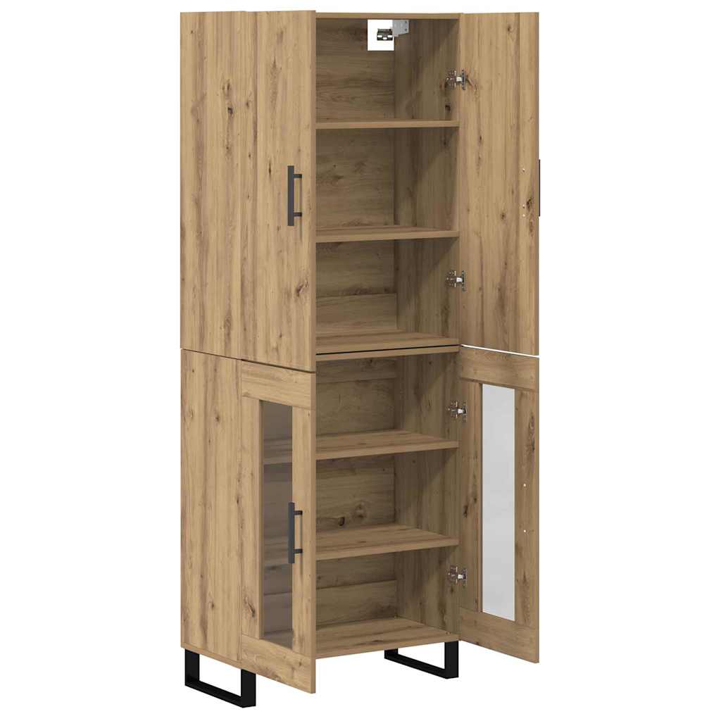 Haut Armoire 2 pc Chêne artisanal 69,5 x 34 x 180 cm