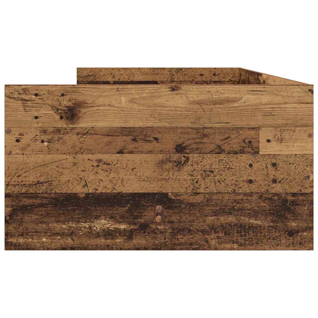 Cadre de lit avec tiroir Bois Ancien 90 x 190 cm Pin massif - XIOS