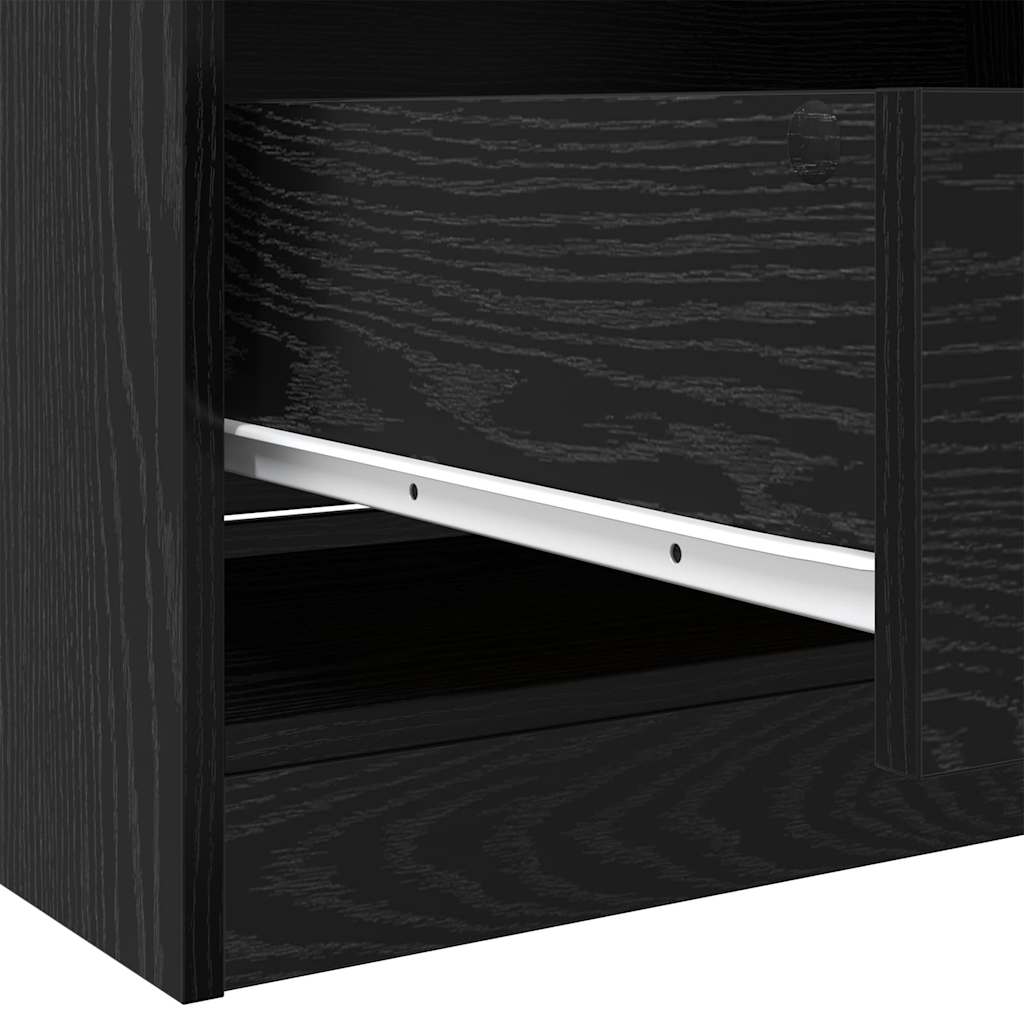 Armoire Chêne noir 80 x 50 x 200 cm Bois d'ingénierie - XIOS