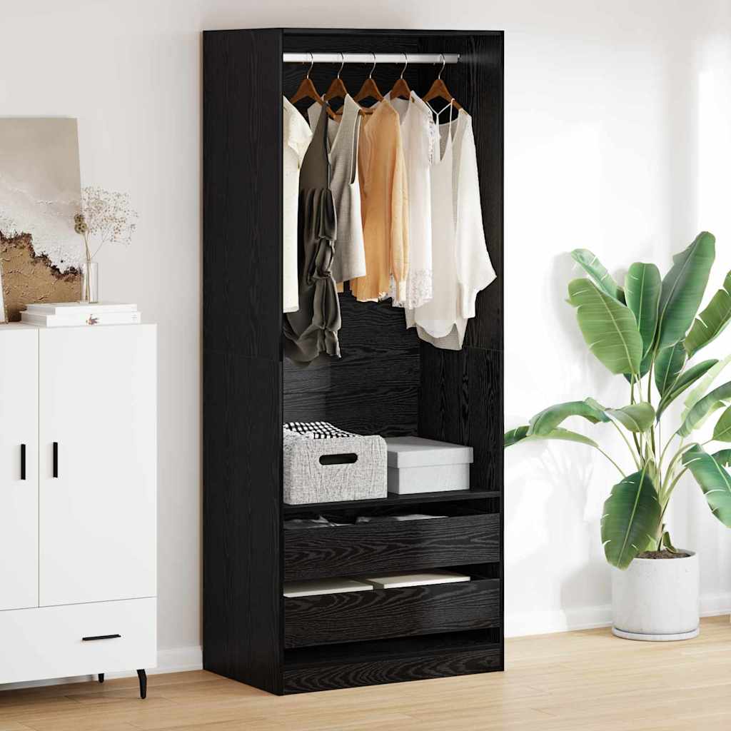 Armoire Chêne noir 80 x 50 x 200 cm Bois d'ingénierie - XIOS