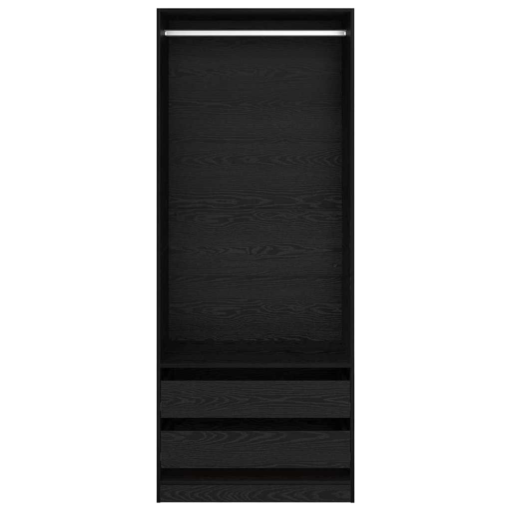 Armoire Chêne noir 80 x 50 x 200 cm Bois d'ingénierie - XIOS