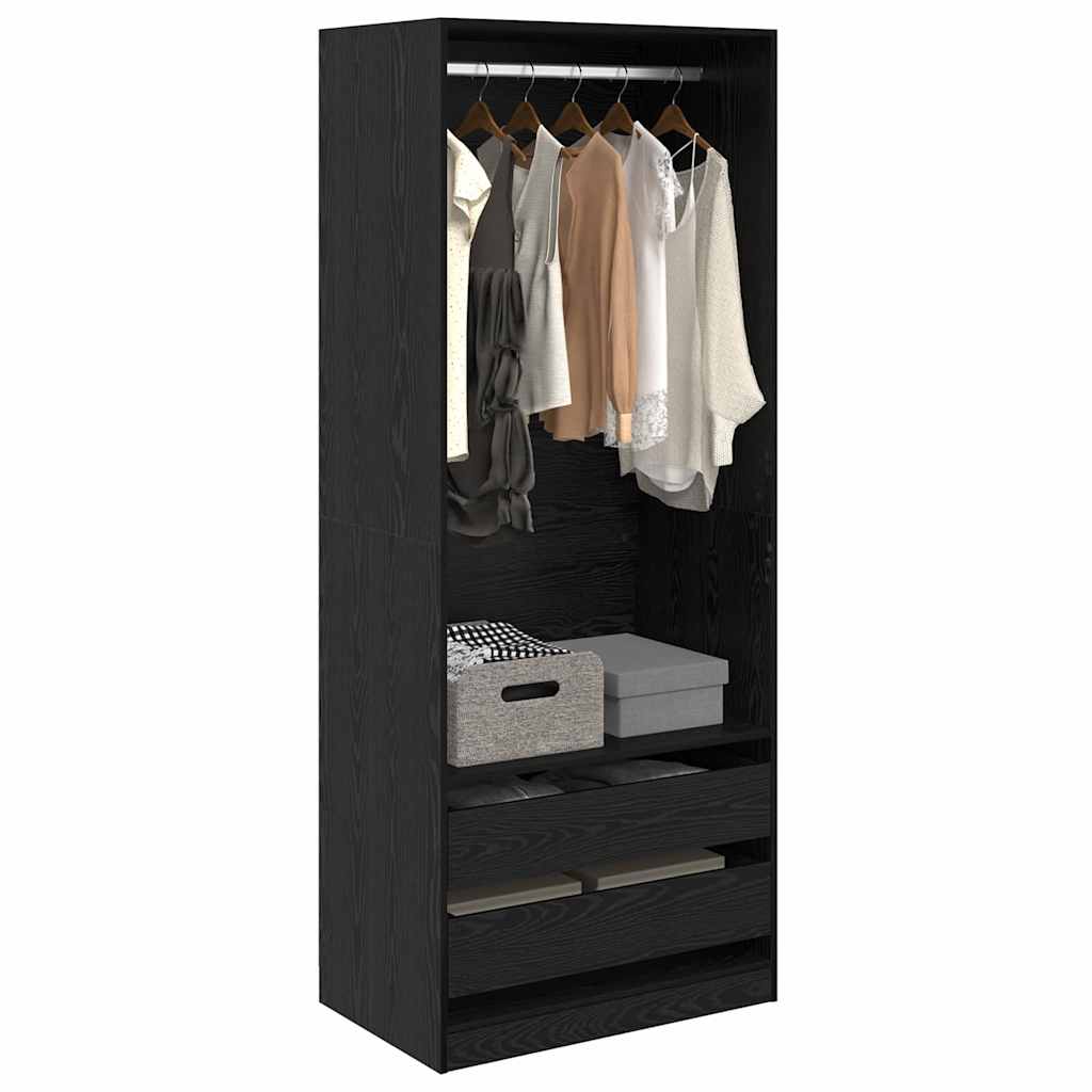 Armoire Chêne noir 80 x 50 x 200 cm Bois d'ingénierie - XIOS