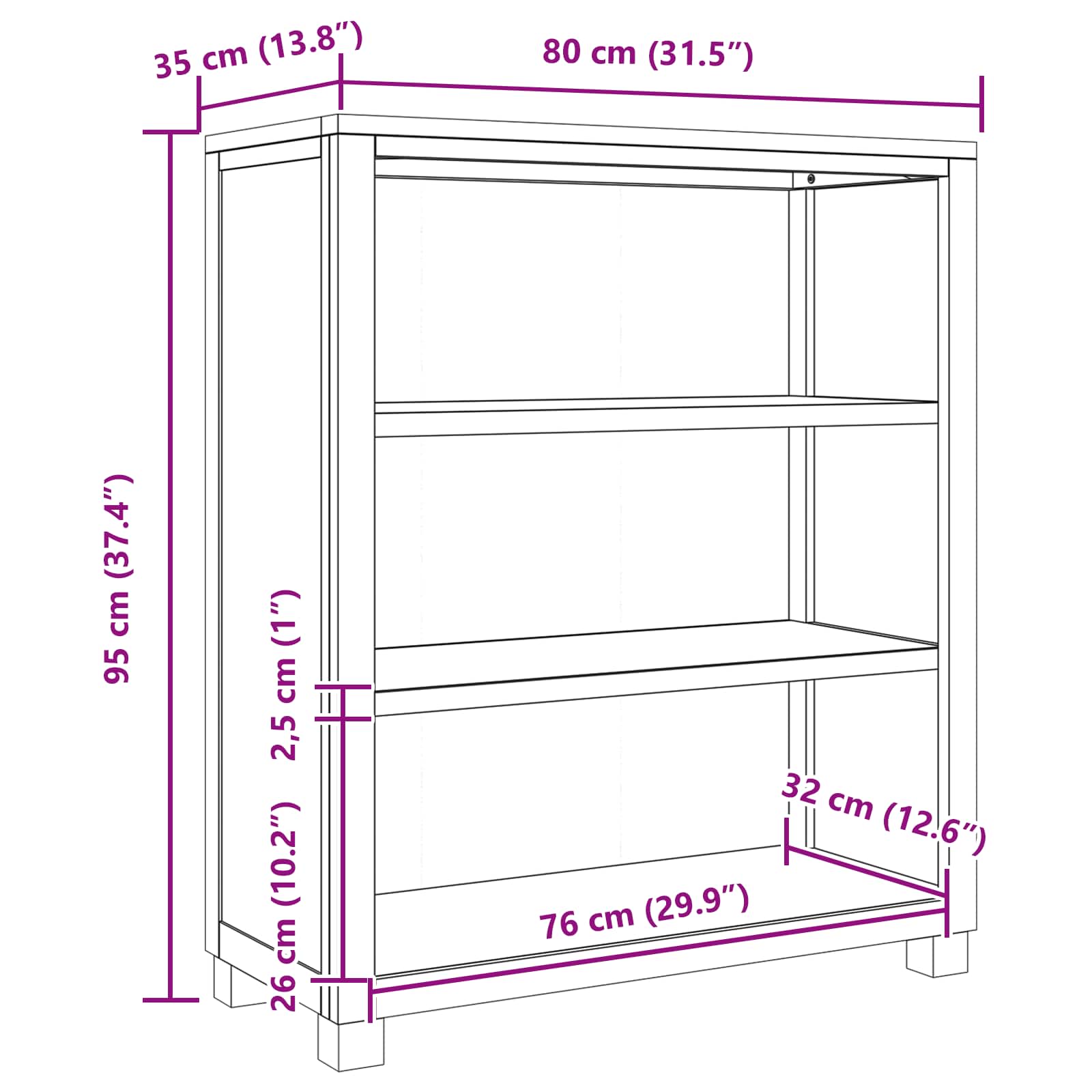 Armoire avec stockage Marron Bois d'ingénierie - XIOS