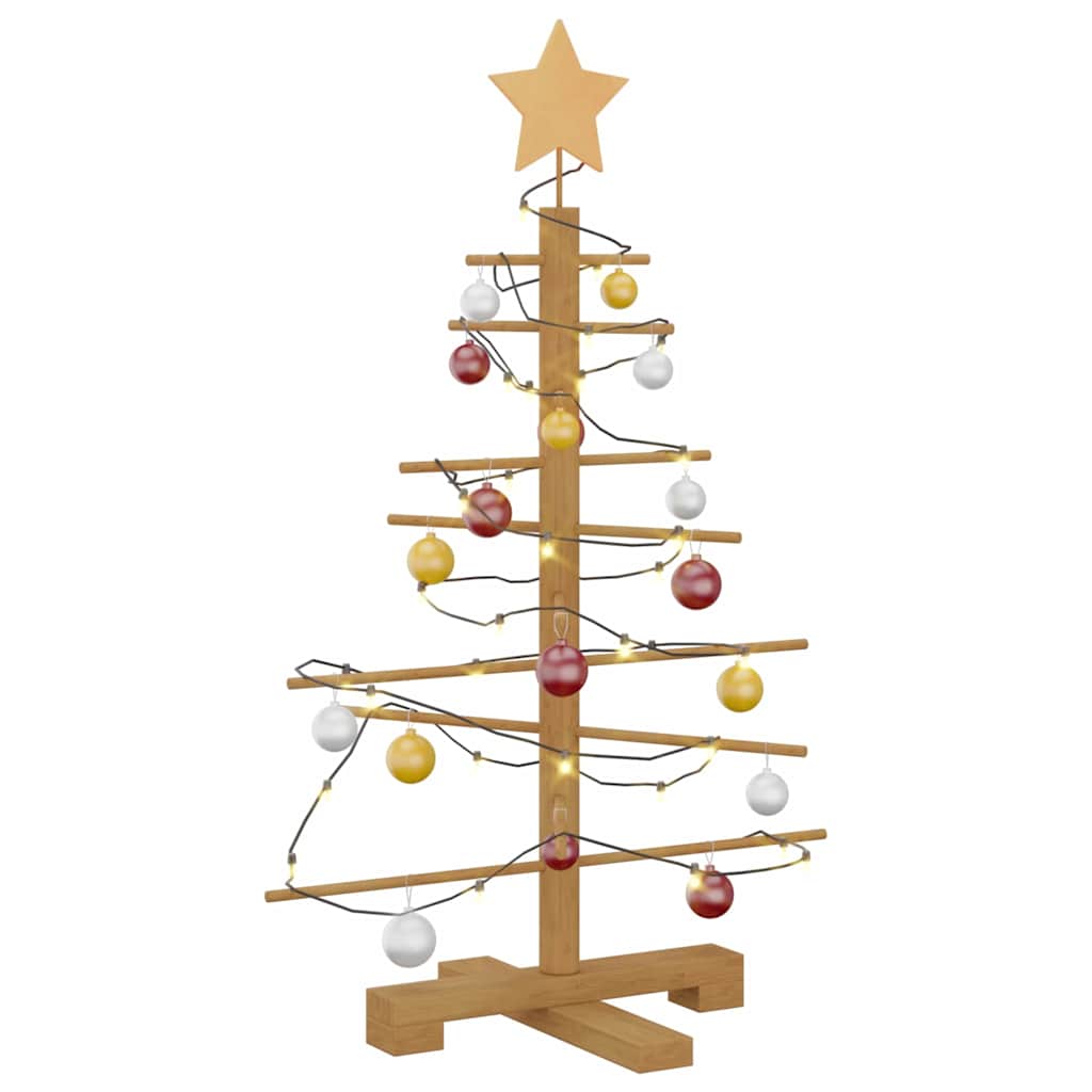 Arbre de Noël en bois avec support Marron 75 cm Bambou - XIOS