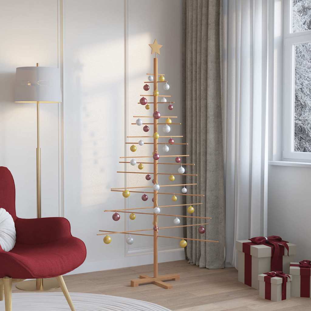 Arbre de Noël en bois avec support Marron 180 cm Bambou - XIOS