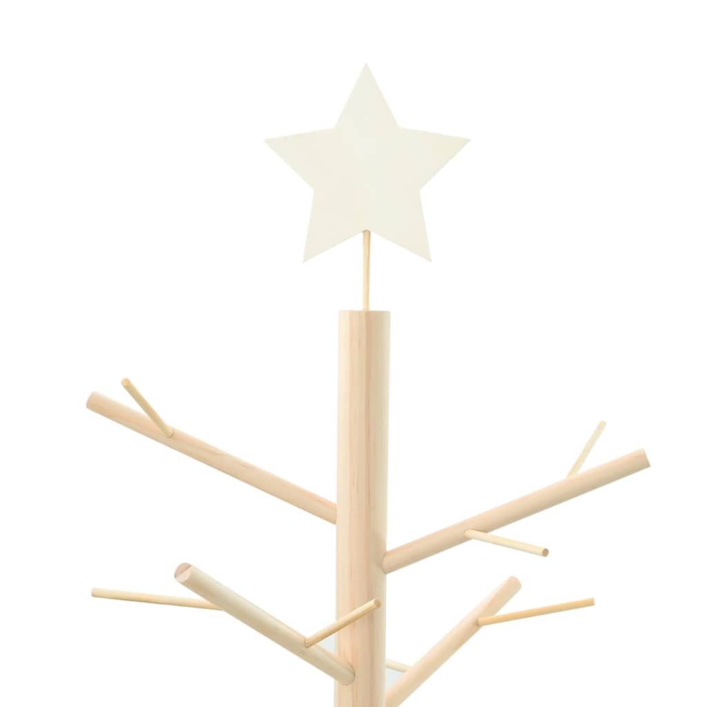 Arbre de Noël en bois Naturel 125 cm Bois massif en pin - XIOS