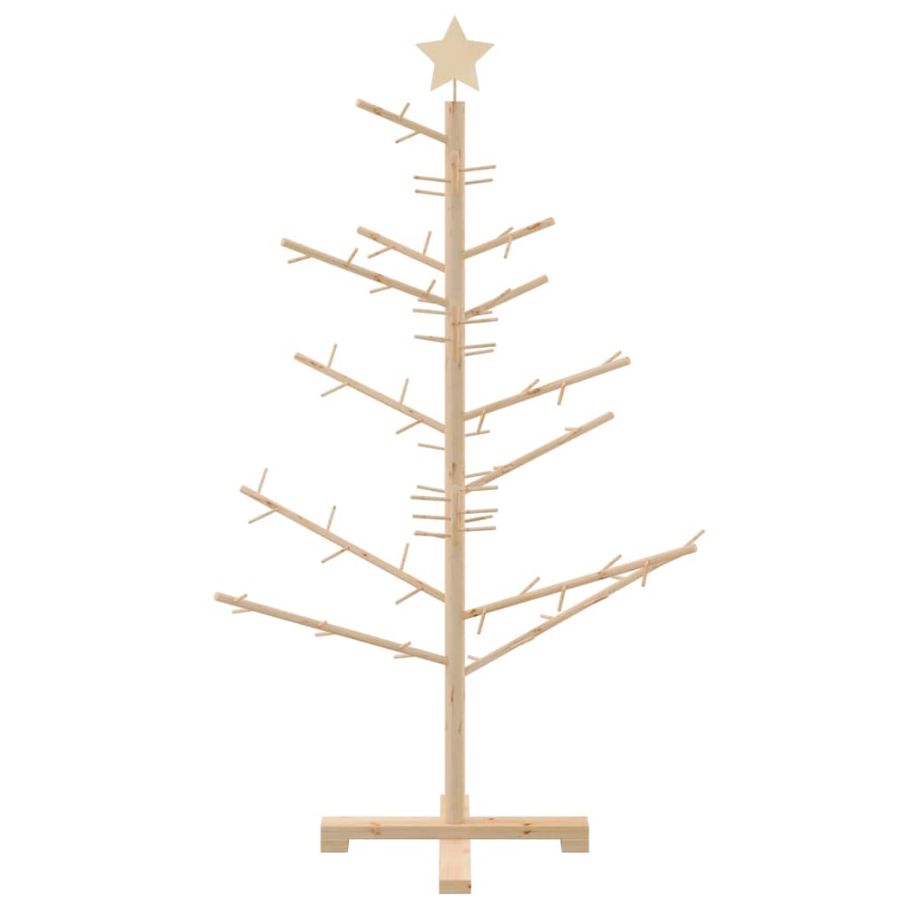 Arbre de Noël en bois Naturel 125 cm Bois massif en pin - XIOS