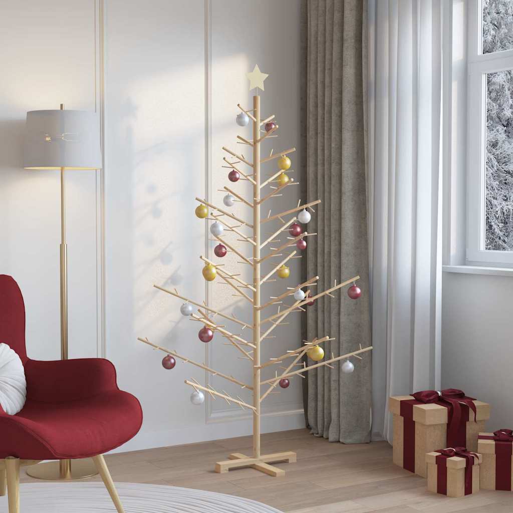 Arbre de Noël en bois Naturel 180 cm Bois massif en pin - XIOS