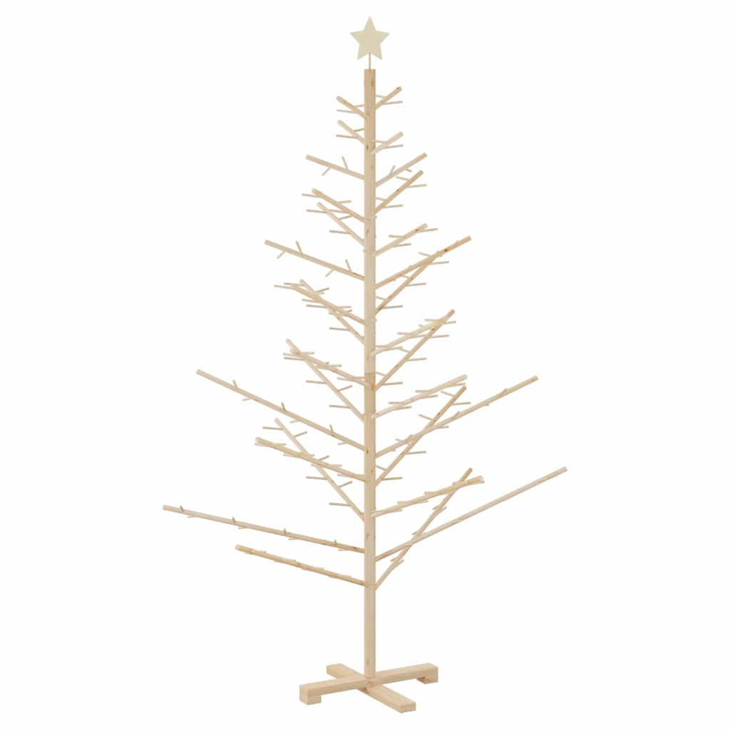 Arbre de Noël en bois Naturel 180 cm Bois massif en pin - XIOS