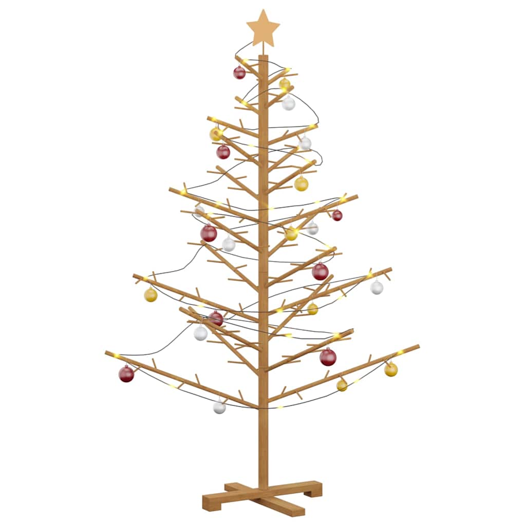 Arbre de Noël en bois Marron 150 cm Bois massif en pin - XIOS