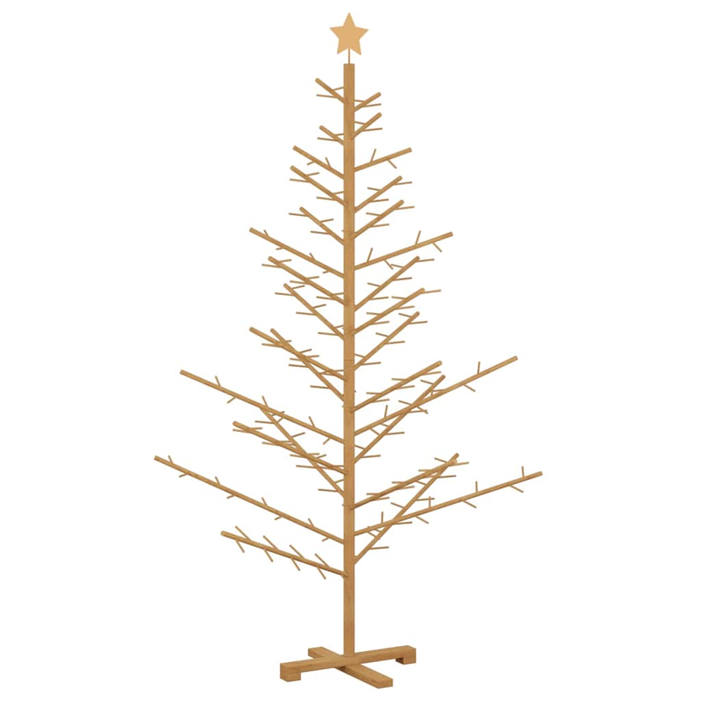 Arbre de Noël en bois Marron 180 cm Bois massif en pin - XIOS