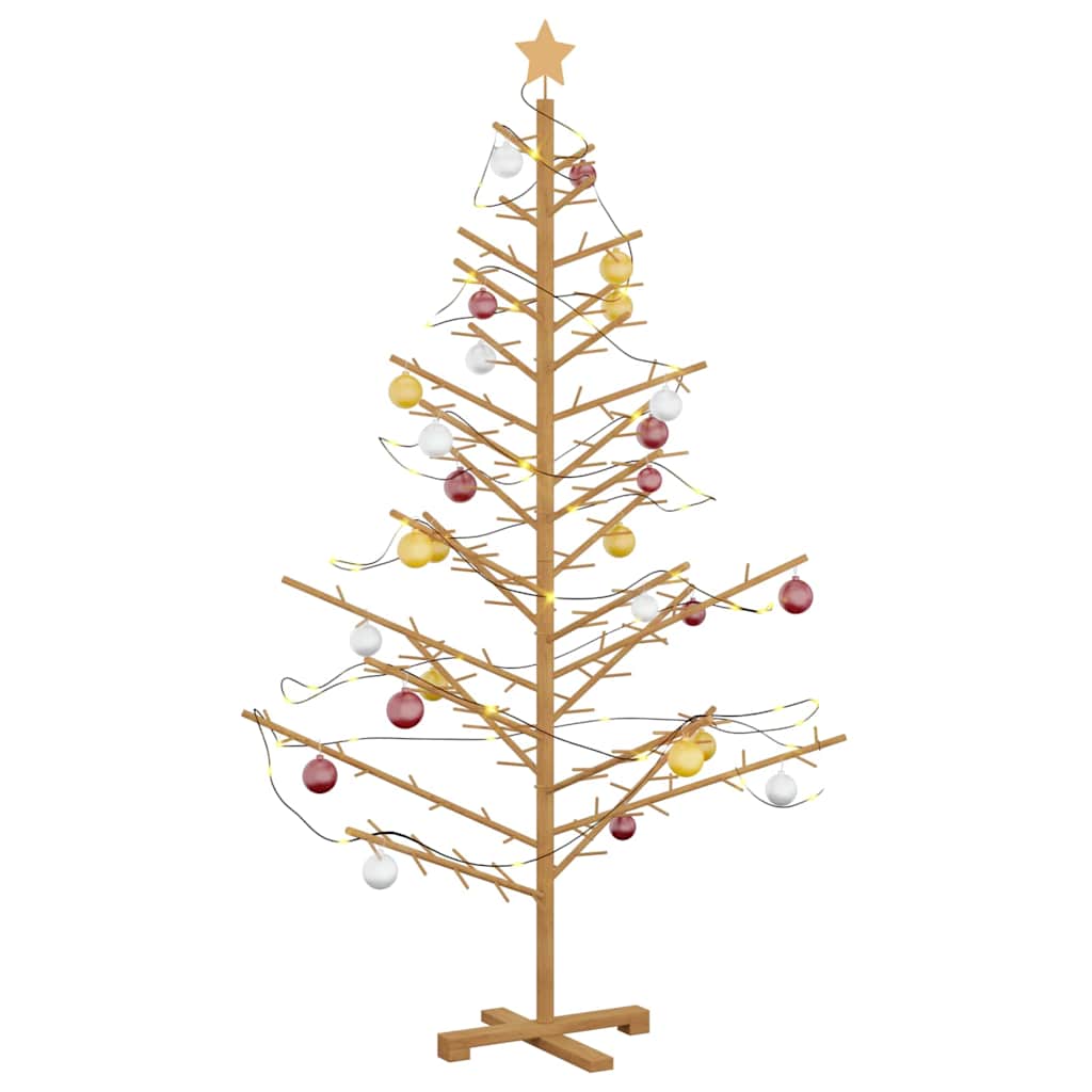 Arbre de Noël en bois Marron 180 cm Bois massif en pin - XIOS