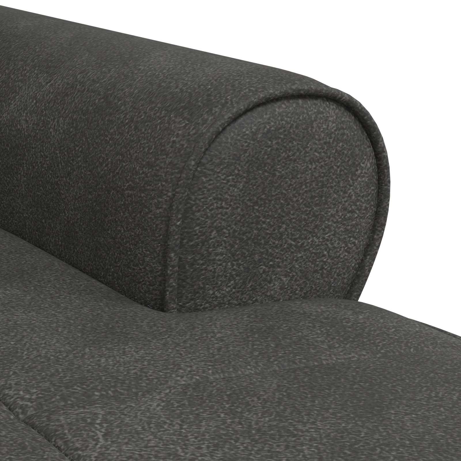 Chaise longue avec coussin Noir 91 x 157 x 91 cm PU antique - XIOS