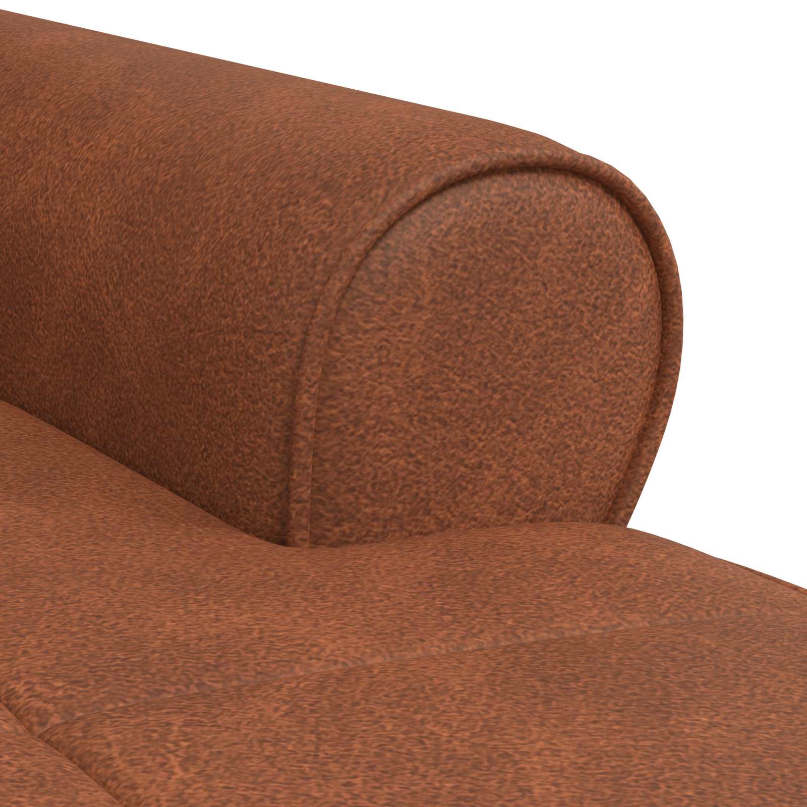 Chaise longue avec coussin Marron 91 x 157 x 91 cm PU antique - XIOS
