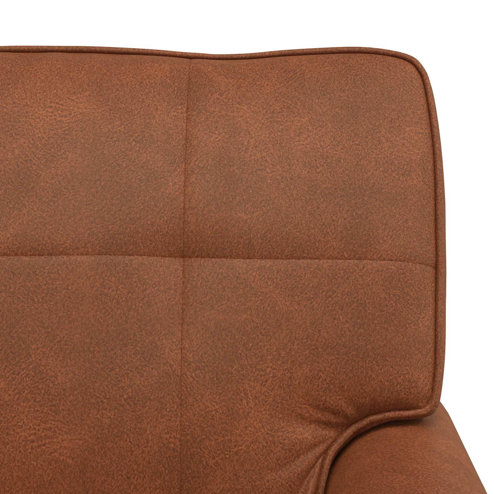 Chaise longue avec coussin Marron 91 x 157 x 91 cm PU antique - XIOS