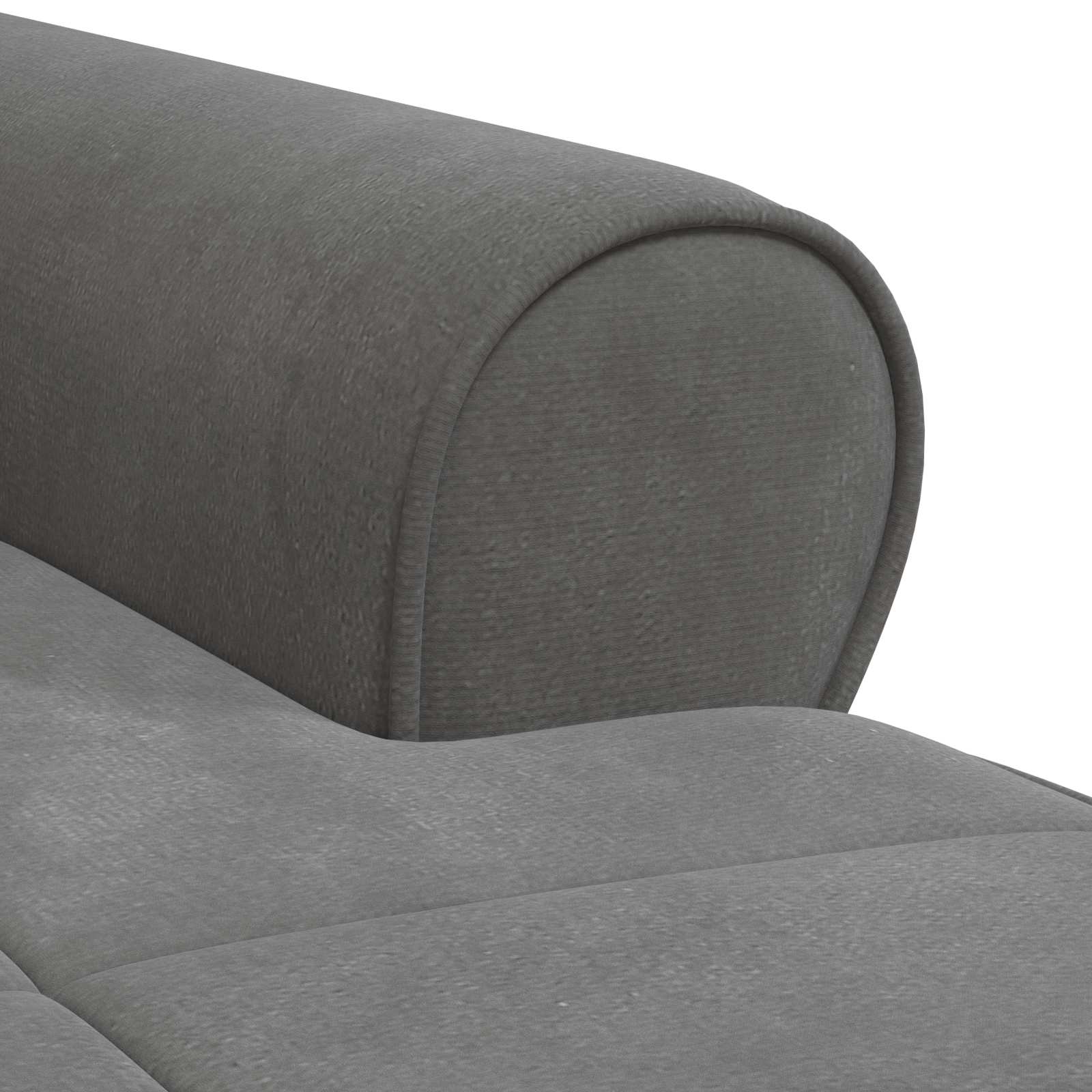 Chaise longue avec coussin Gris foncé 91 x 157 x 91 cm Velours - XIOS