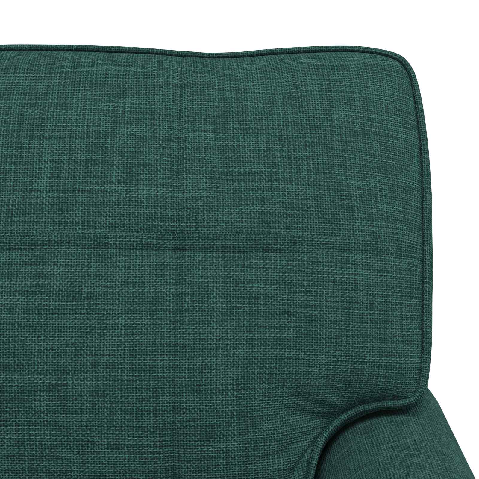 Chaise longue avec coussin Vert foncé 91 x 157 x 91 cm tissu - XIOS
