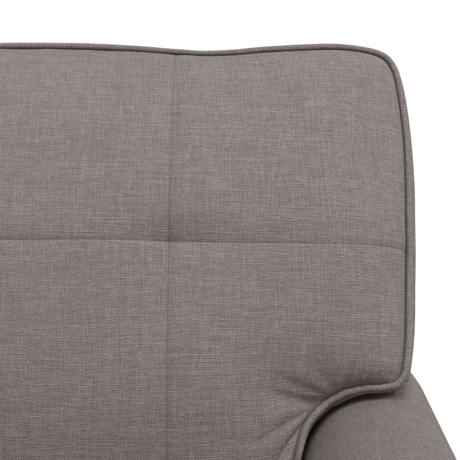 Chaise longue avec coussin Taupe 91 x 157 x 91 cm tissu - XIOS