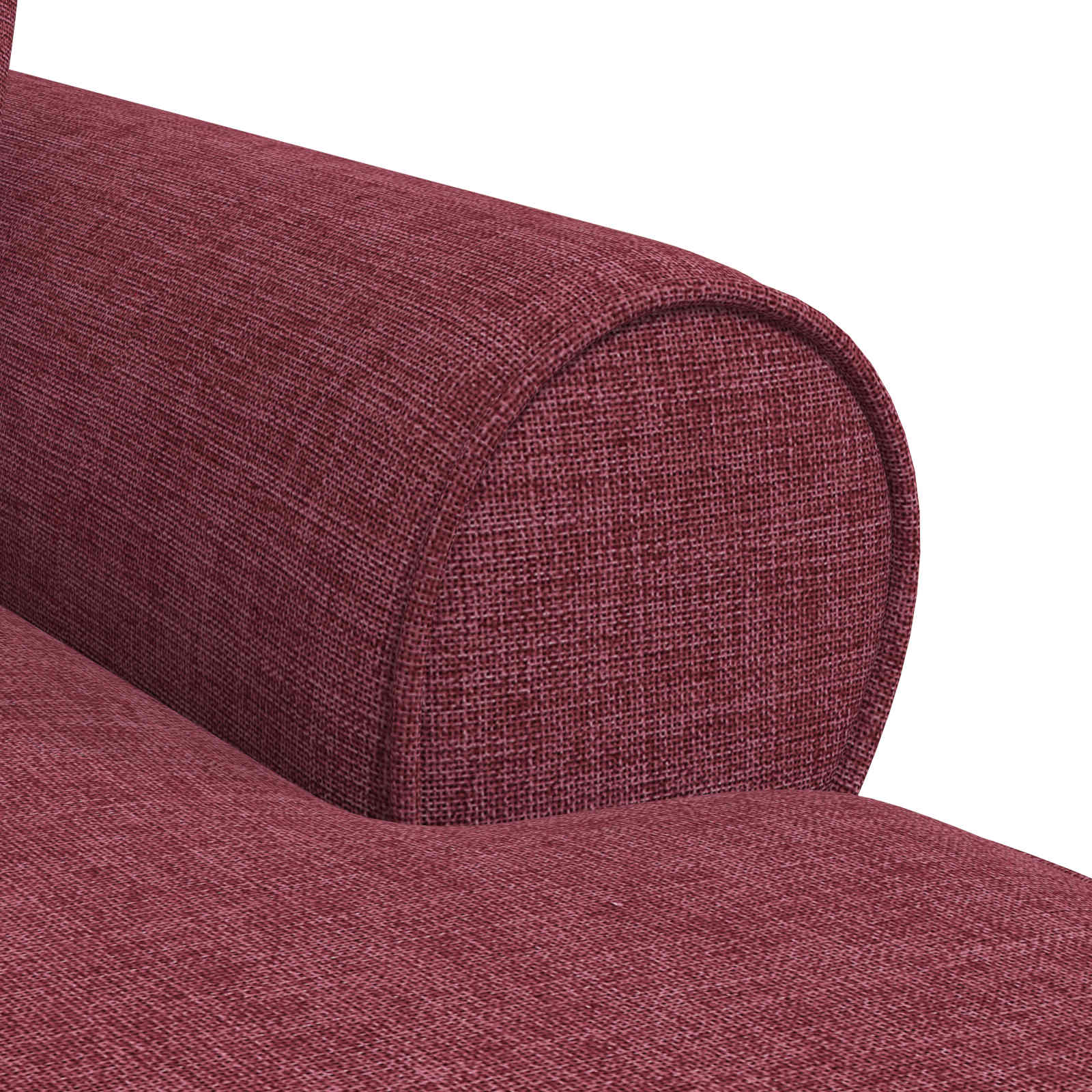 Chaise lounge avec jupe avec coussin 3 pcs Bordeaux tissu - XIOS