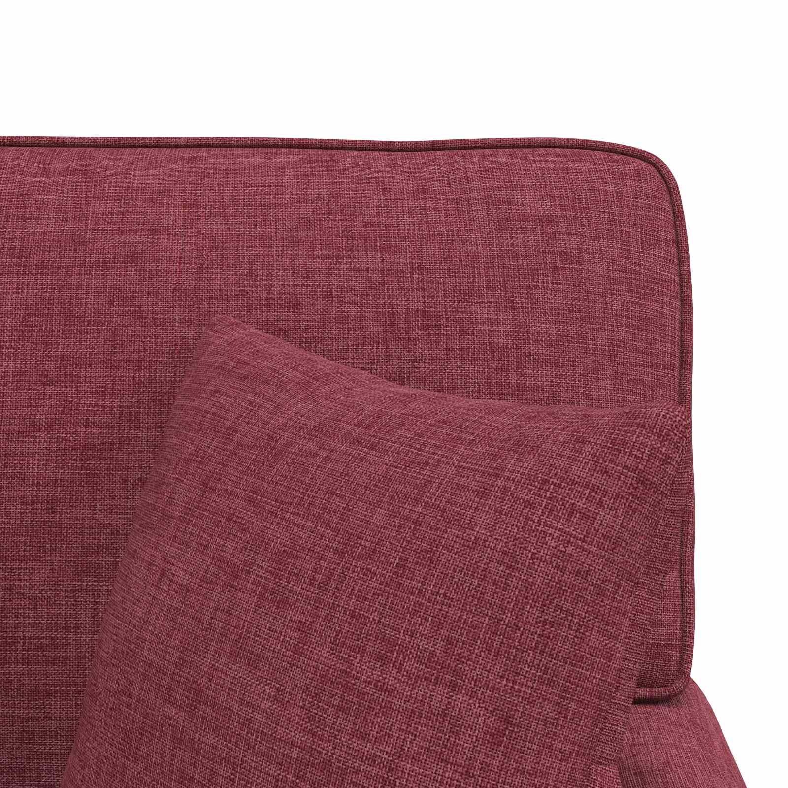 Chaise lounge avec jupe avec coussin 3 pcs Bordeaux tissu - XIOS