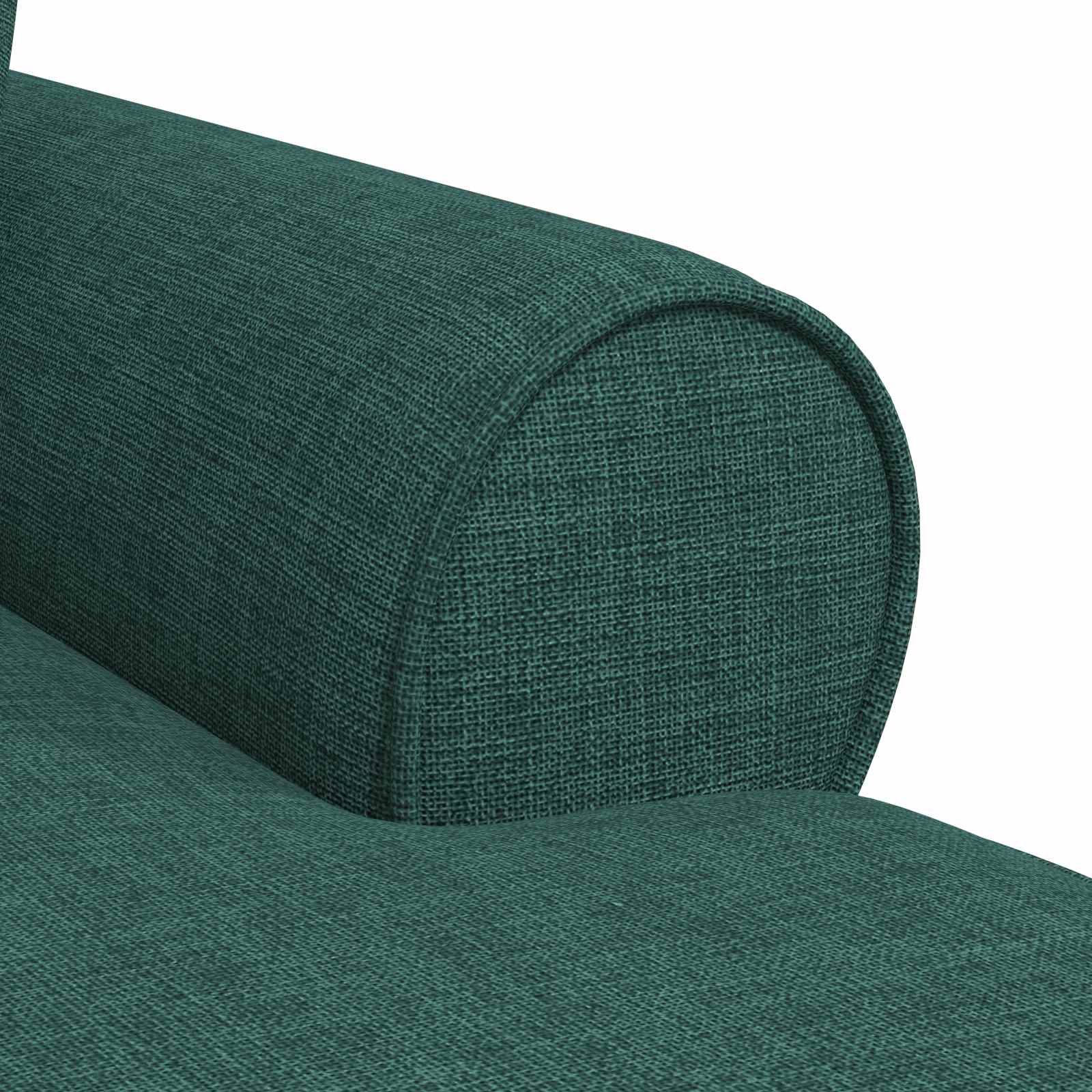 Chaise lounge avec jupe Vert foncé 91 x 157 x 91 cm tissu - XIOS