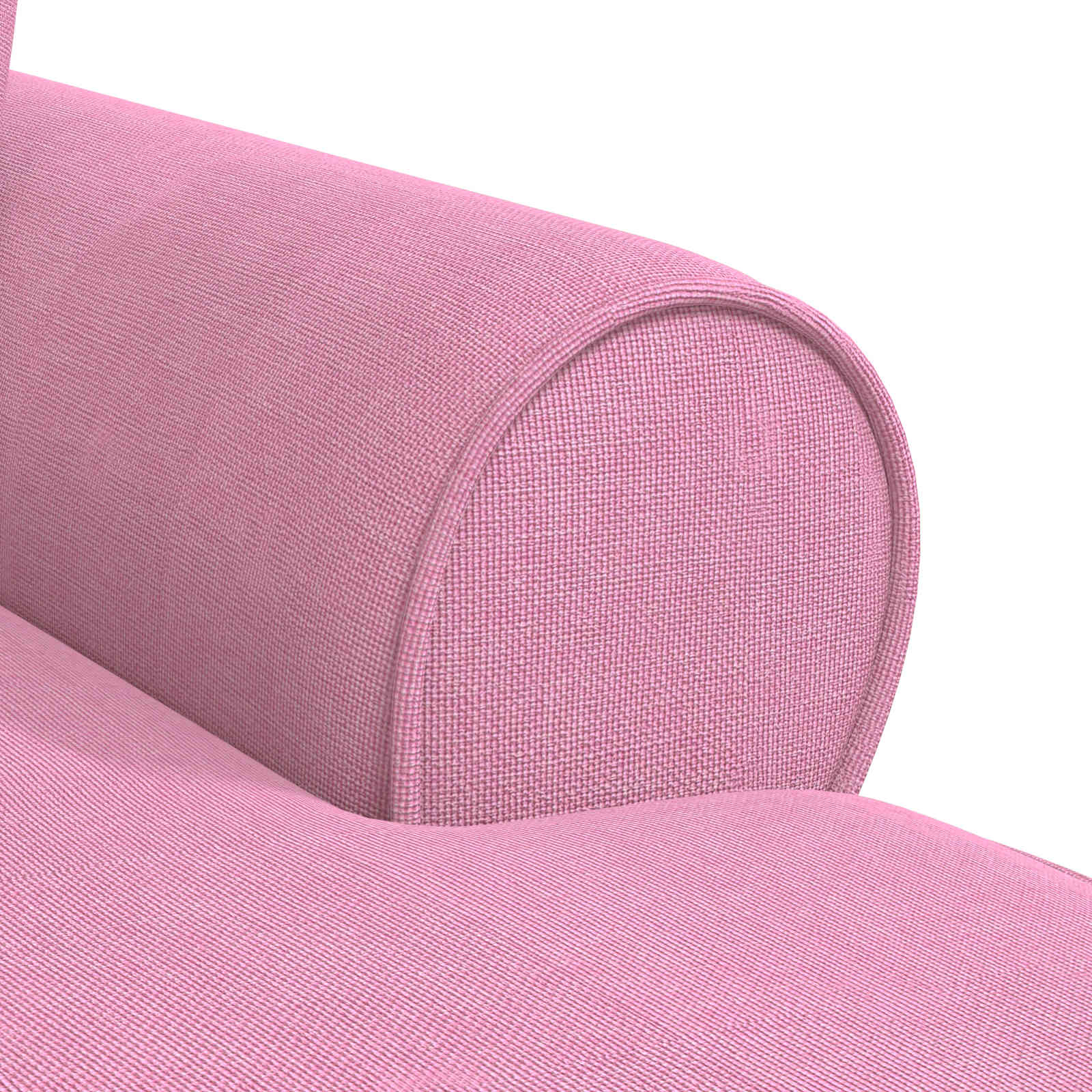 Chaise lounge avec jupe avec coussin 3 pcs Rose tissu - XIOS