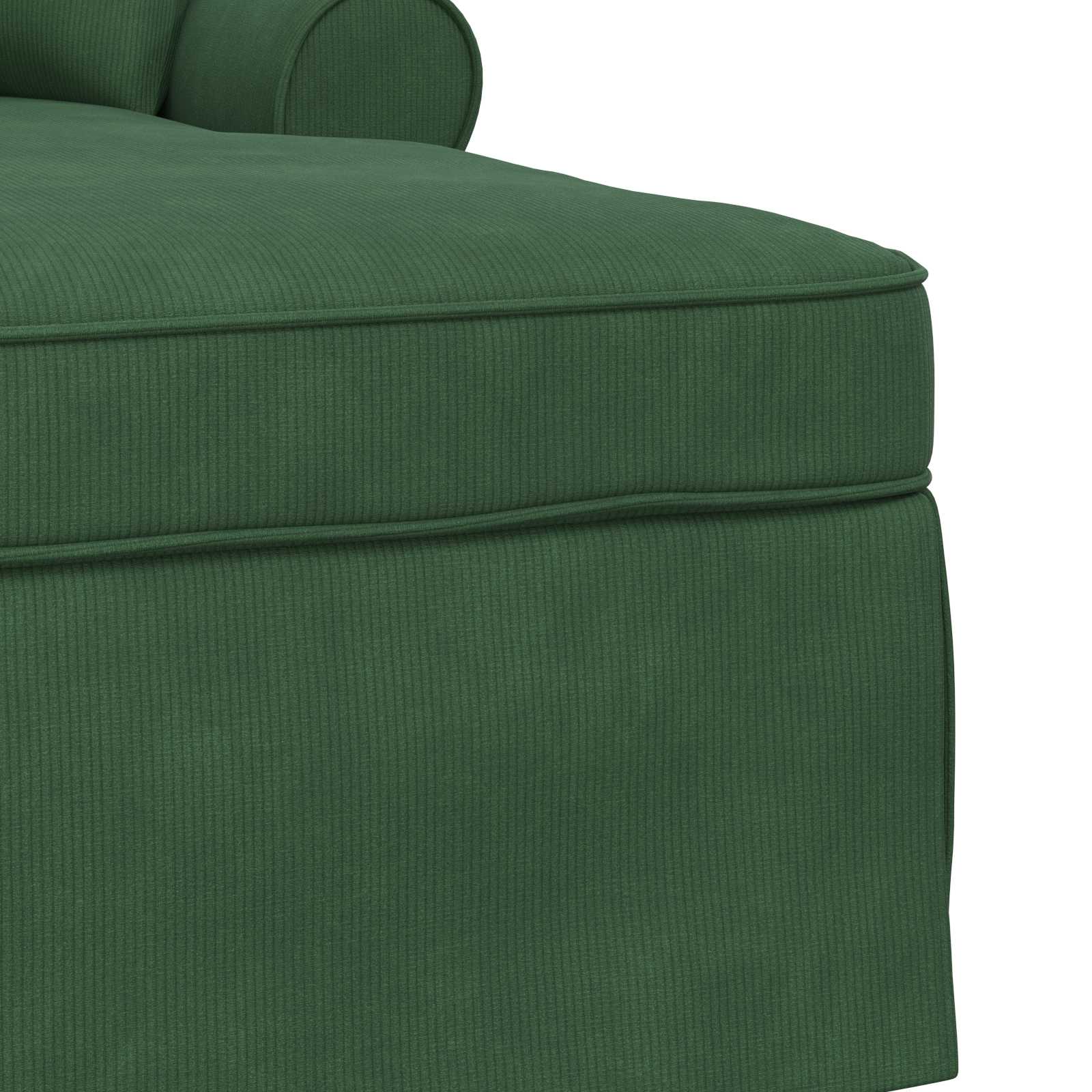 Chaise lounge avec jupe avec coussin 3 pcs Vert Jungle - XIOS