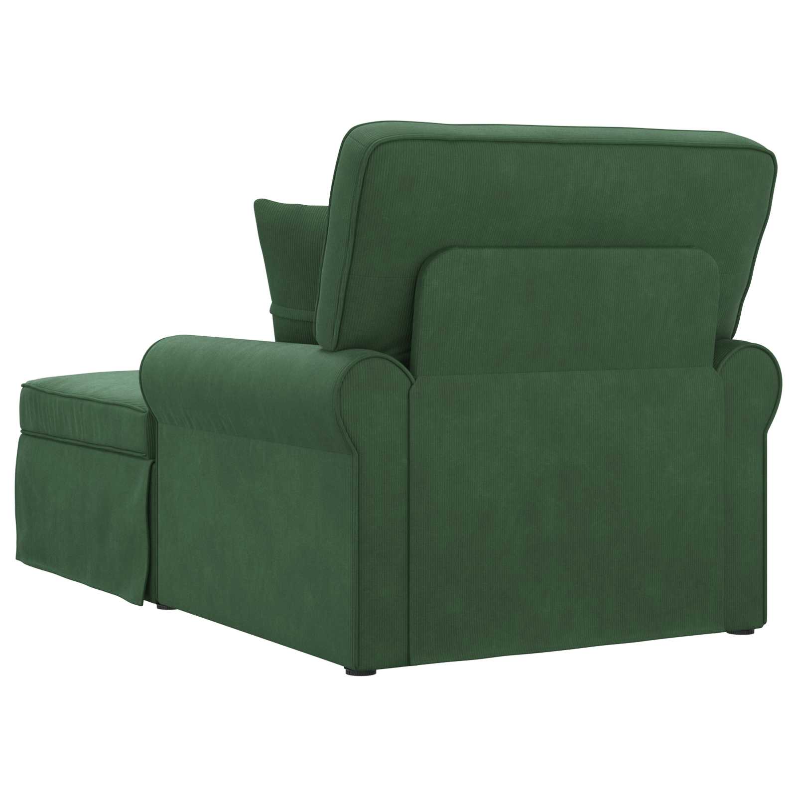 Chaise lounge avec jupe avec coussin 3 pcs Vert Jungle - XIOS
